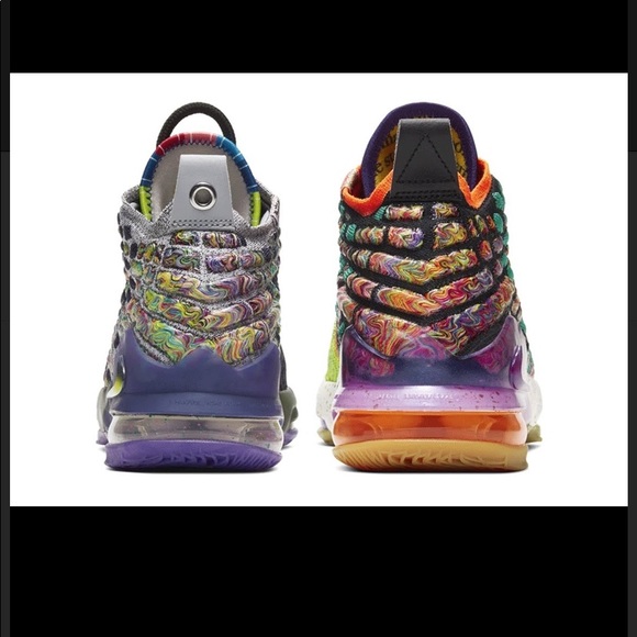 Brand New LeBron James 17 What The Size 14 Multicolored Sneaker Box Included - Picture 4 of 16